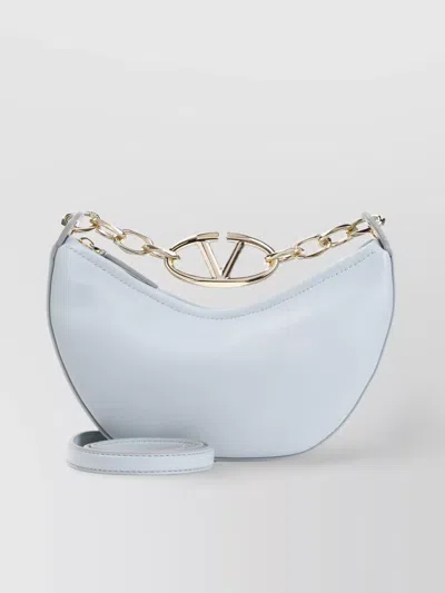 Valentino Garavani Vlogo Moon Shoulder Bag In Blue