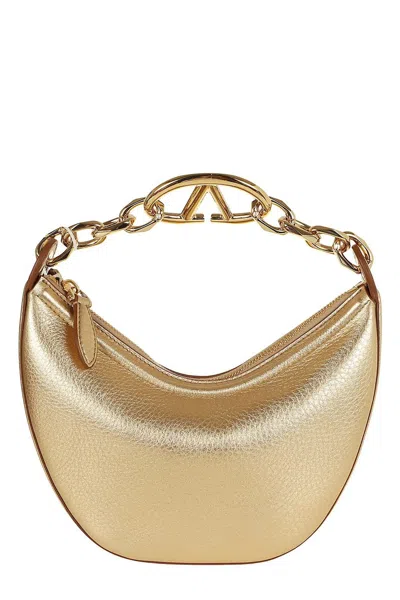 Valentino Garavani Valentino Vlogo Moon Zip Up Mini Shoulder Bag In Mekong