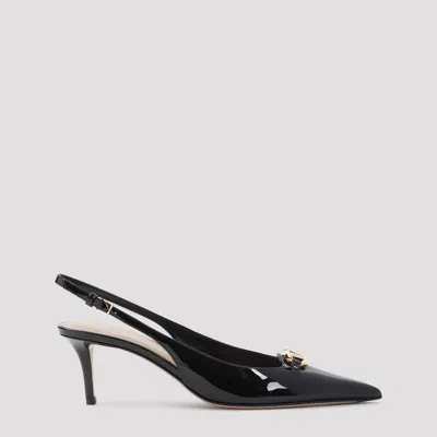 Valentino Garavani Sling Back Vlogo In No Nero