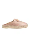 Valentino Vlogo Signature Grainy Leather Mule In Rose Cannelle