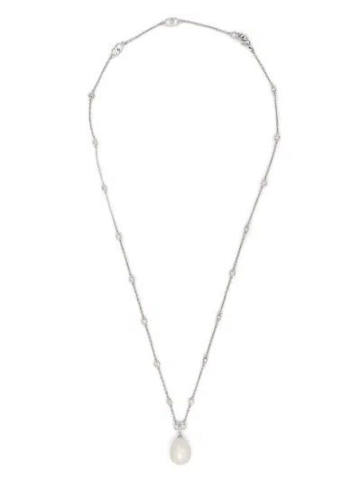 Valentino Garavani Vlogo Necklace In シルバートーン