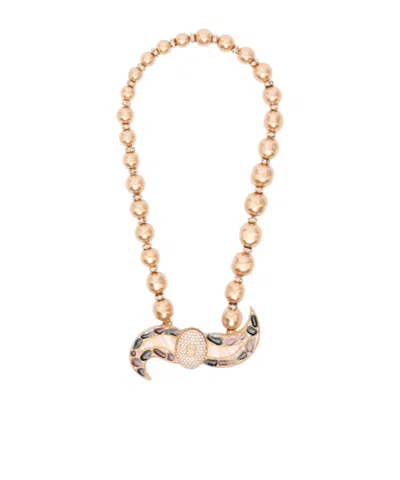 Valentino Garavani Vlogo Necklace In Gold