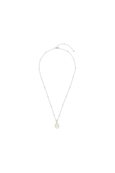 Valentino Garavani Vlogo Necklace In White