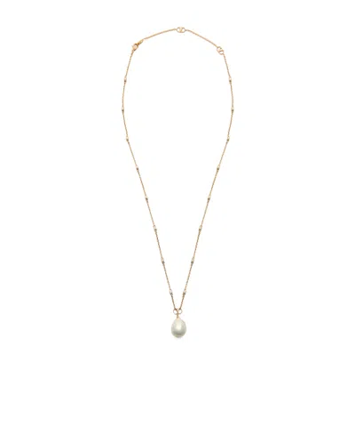 Valentino Garavani Vlogo Necklace In Yellow