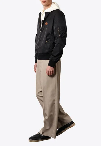 VALENTINO VLOGO PATCH BOMBER JACKET