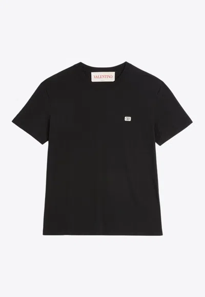VALENTINO VLOGO PATCH CREWNECK T-SHIRT
