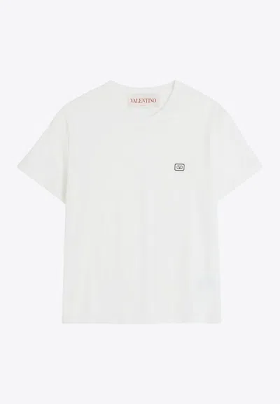 VALENTINO VLOGO PATCH CREWNECK T-SHIRT