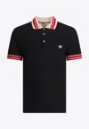 Valentino Garavani Polo With Vlogo Signature Applic In Black