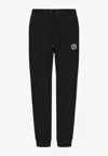 Valentino Technical Cotton Joggers With Vlogo Signature Patch In Black