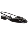 Valentino Garavani Vlogo Signature Patent Leather Slingback 20mm Woman Black 42 In Black