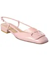 Valentino Garavani Valentino Vlogo Patent Slingback Flat In Pink
