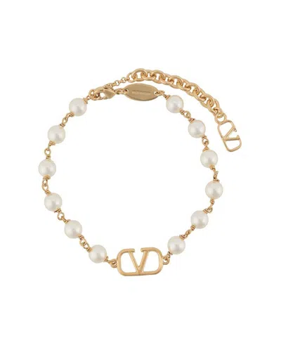 VALENTINO GARAVANI VALENTINO	VLOGO SIGNATURE CHARM DETAILED BRACELET