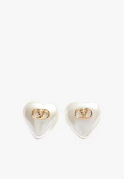 Valentino Garavani Vlogo Pearl Earrings