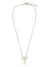 Valentino Vlogo Pendant Necklace In Gold