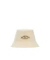 Valentino Ivory Felt Bucket Hat In Nude