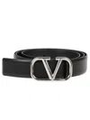 VALENTINO GARAVANI VLOGO PLAQUE BUCKLED BELT