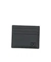 Valentino Vlogo Plaque Cardholder In Black