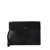 Valentino Vlogo Plaque Clutch Bag In Black