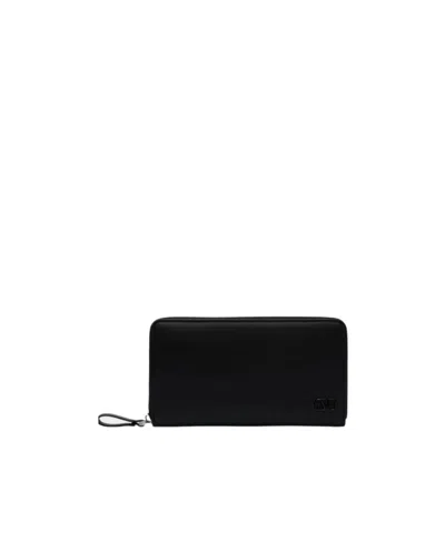 Valentino Garavani Vlogo Plaque Continental Wallet In Black