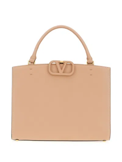 Valentino Garavani Vlogo-plaque Tote Bag In Pink