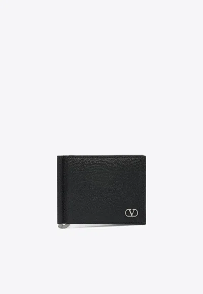 VALENTINO GARAVANI VLOGO-PLAQUE WALLET WITH MONEY CLIP