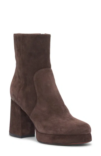 Valentino Garavani Valentino Vlogo Platform Bootie In Brown