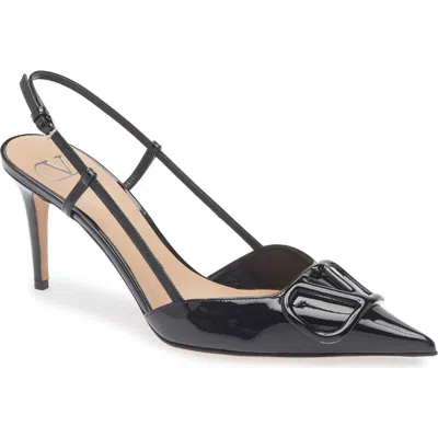 VALENTINO GARAVANI VALENTINO GARAVANI VLOGO POINTED TOE SLINGBACK PUMP
