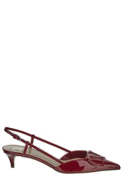 Valentino Garavani Slingback Pumps In Red