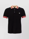 Valentino Vlogo Signature Cotton Polo Shirt In Black