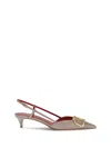 Valentino Vlogo Pumps In Gray