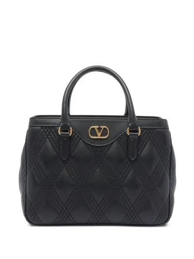 VALENTINO GARAVANI VLOGO QUILTED LEATHER HANDBAG