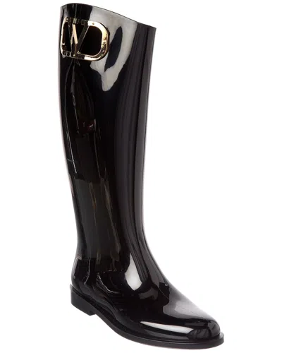 Valentino Garavani Valentino Vlogo Rainboot In Black