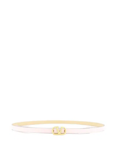 Valentino Garavani Vlogo Reversible Belt In Rosa