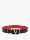 Valentino Signature Vlogo Reversible Slim Belt