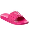 Valentino Vlogo Rubber Slide In Pink