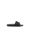 Valentino Garavani Black Sandals With Vlogo Detail On The Front In Tech Fabric Man