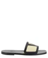 Valentino Vlogo Signature Slides In Black