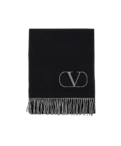 Valentino Vlogo Scarf In Black