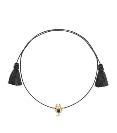 Valentino Garavani Vlogo Scorpion Headband In Black