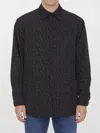 Valentino Monogram-jacquard Cotton Shirt In St. Toile Iconograph