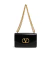 Valentino Vain Leather Shoulder Bag In Black