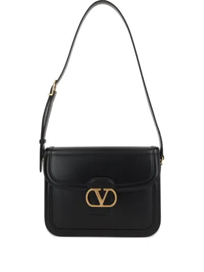 Valentino Garavani Vlogo Shoulder Bag In Black