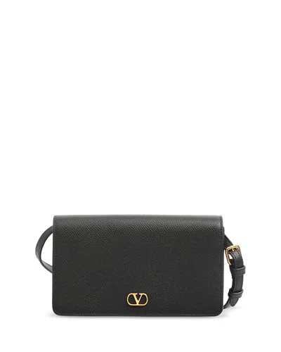 Valentino Garavani Vlogo Shoulder Bag In Black
