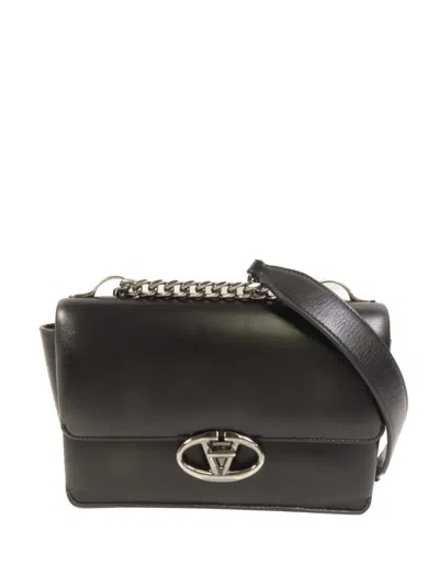 Pre-owned Valentino Garavani Vlogo Shoulder Bag In Black