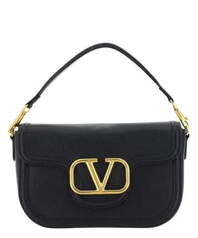 Valentino Garavani Vlogo Shoulder Bag In Black