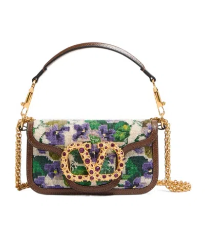 Valentino Garavani Vlogo Shoulder Bag In Multicolor