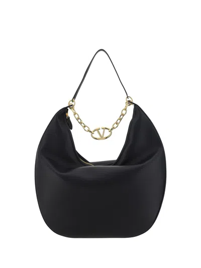 Valentino Garavani Vlogo Shoulder Bag In Nero