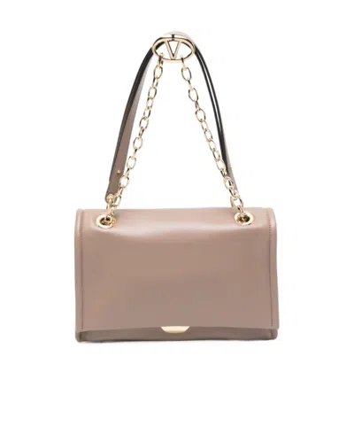 Valentino Garavani Vlogo Shoulder Bag In Nude