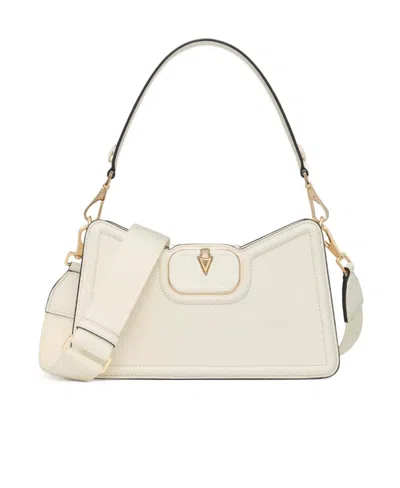 Valentino Garavani Vlogo Shoulder Bag In White