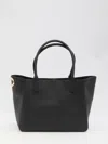 Valentino Nappa Calfskin Vlogo Side Tote Bag In Black